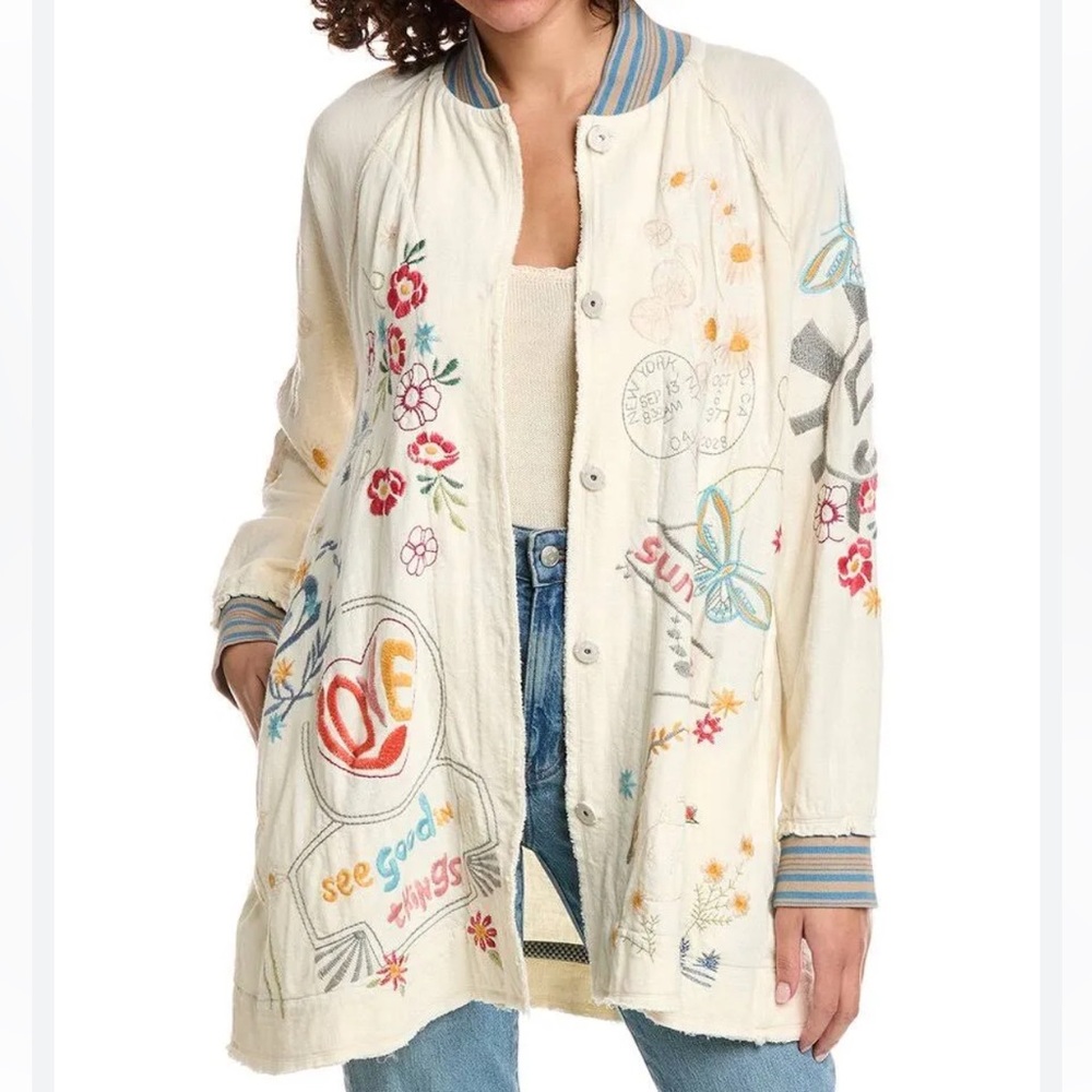 Johnny Was Merida Jacket - Beige